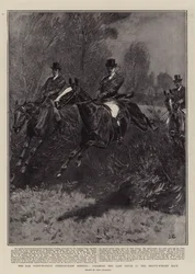 Das Bar Point-to-Point Steeplechase Meeting, das letzte Hindernis im Schwergewichtsrennen