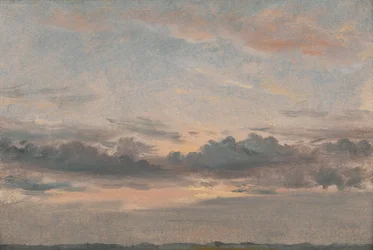 Eine Wolkenstudie, Sonnenuntergang, ca. 1821