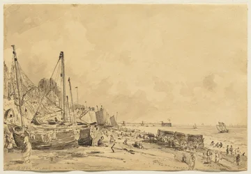 Brighton Beach, Blick nach Osten, 1824