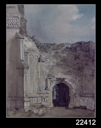 East Bergholt Kirche: Nordbogen des Ruinenturms