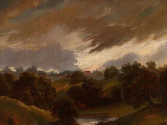 Hampstead, stürmischer Himmel