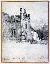 Vorhalle der Feering Kirche, 28. Juni 1814