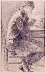 Porträt eines Künstlers beim Skizzieren, 1801