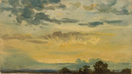 Sonnenuntergang im Sommer, frühes 19. Jahrhundert