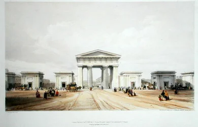 Eingangsportikus, Euston Grove Station, aus 
