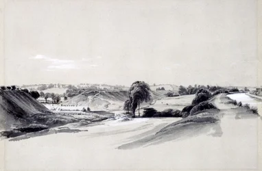 Bau eines Damms, Bugbrooke, 10. Juli 1837