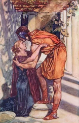 Perseus begann sofort sein großes Abenteuer
