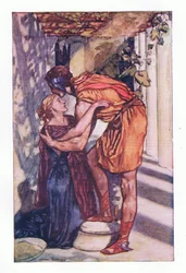 Perseus begann sein großes Abenteuer, aus 