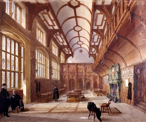 Innenansicht von Charterhouse, London, 1885
