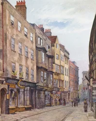 Verlorenes London: Holywell Street, Blick nach Westen