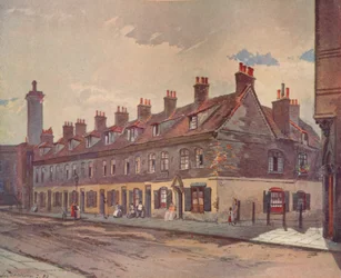 Alte Häuser in der Pye Street, Westminster, London, 1883 1926
