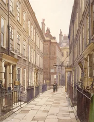 Ansicht von Catherine Court, Tower Hill, London, Blick nach Osten, 1886