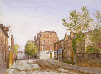 Ansicht des Mawson-Hauses, Chiswick Lane, Chiswick, London, 1882