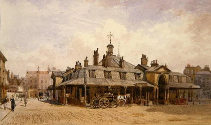 Ansicht des Oxford Market, St. Marylebone, ca. 1880