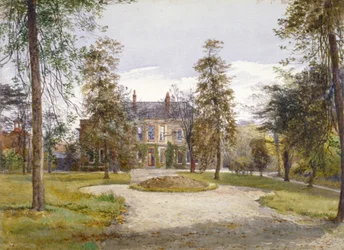 Ansicht von Stockwell Park House vom Garten, Lambeth, London, 1887