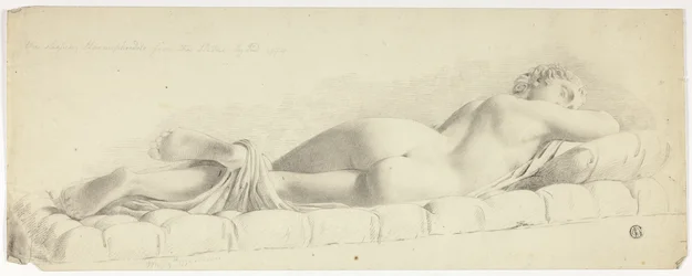 Antike Statue des schlafenden Hermaphroditen