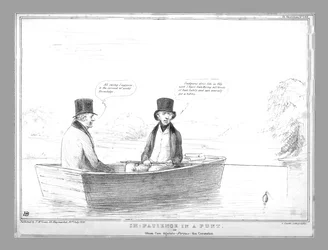 Geduld in einem Kahn oder Otium cum dignitate - kontra - die Krönung, 1838