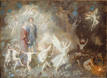 Yorinda und Yoringel im Hexenwald, 1910