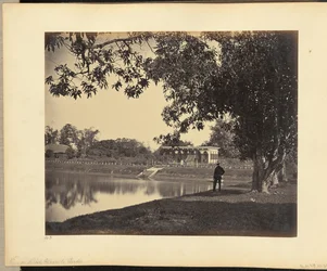 Ansicht im Garten von Rajah Ghosaul