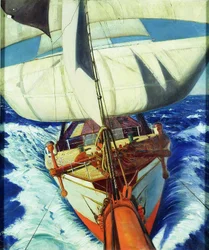 Das Segelboot 