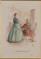 Mrs. Gresham und Miss Dunstable: Eine Illustration zu "Framley Parsonage", 1861