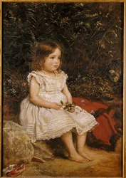 Porträt von Eveline Lees als Kind, 1875