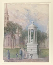 Bennett-Brunnen auf dem New Haven Green