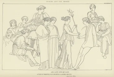 Hesiod und die Musen