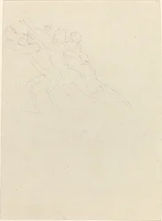 Laufende Figuren mit erhobenen Armen