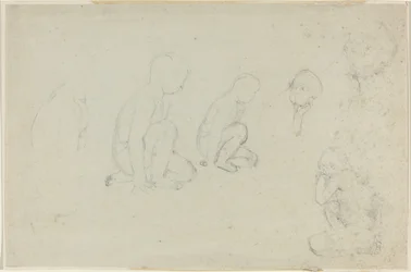 Studien eines knienden Jungen