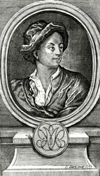 Matthew Prior, graviert von J. Clark, 1722