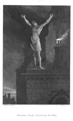 Szene aus Old St. Pauls von William Harrison Ainsworth, 1855