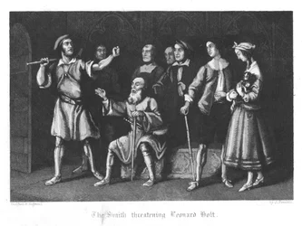 Illustration für Die Pest von London (1665) für William Harrison Ainsworths Old Saint Paul