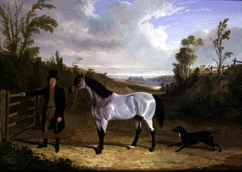 Benjamin Smiths Stallbursche Leslie mit Lieblingsjäger 