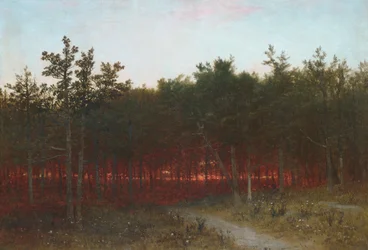 Dämmerung in den Zedern von Darien, Connecticut, 1872