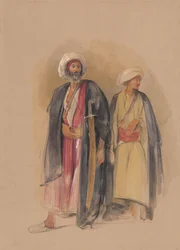 Scheich Hussein von Gebel Tor und sein Sohn