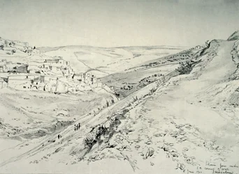 Siloam von unter der südöstlichen Ecke der Tempelanlage, 1902