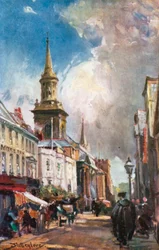 Die High Street, Blick nach Osten