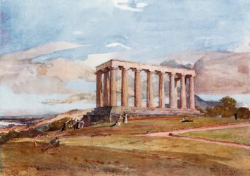 Das Nationaldenkmal auf dem Calton Hill