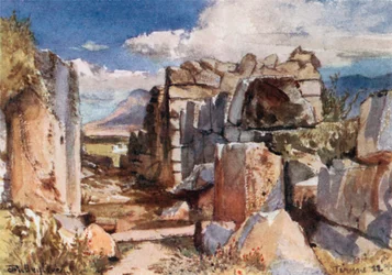 Tiryns. Das Tor der Oberburg