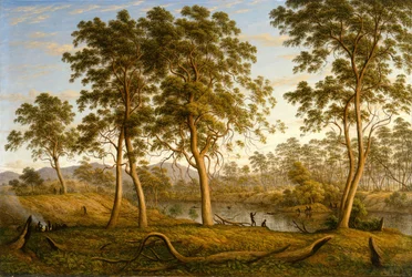 Einheimische am Ouse River, Van Diemen