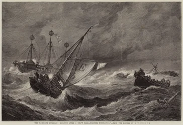 Das Rettungsboot von Ramsgate, Morgen nach einem schweren Sturm, Wetter beruhigt sich