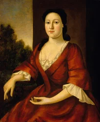 Porträt von Mrs. John Greenleaf, geb. Priscilla Brown (geb. 1725) ca. 1748