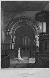 Innenraum der Aspatria-Kirche, Cumberland, 1814