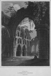Innenraum der Lanercost Priory, Cumberland, 1814