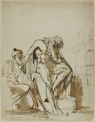 Männlicher Akt und andere Figuren