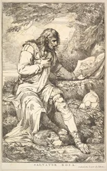 Salvator Rosa aus Fünfzehn Radierungen gewidmet Sir Joshua Reynolds, 8. Dezember 1778