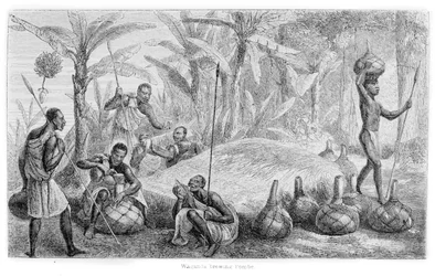 Waganda brauen Pombe, aus 