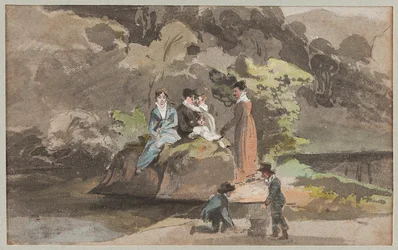 Gruppe am Wasser, 1810