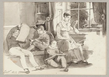 Jessy und drei Kinder, 1815